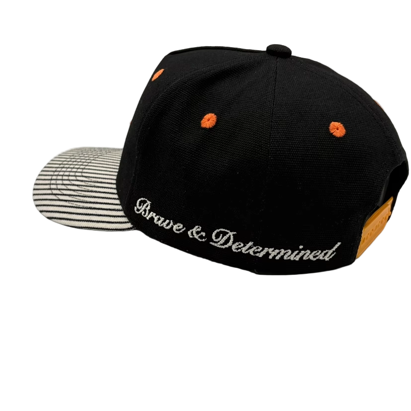 5 Panel Striped Snapback
