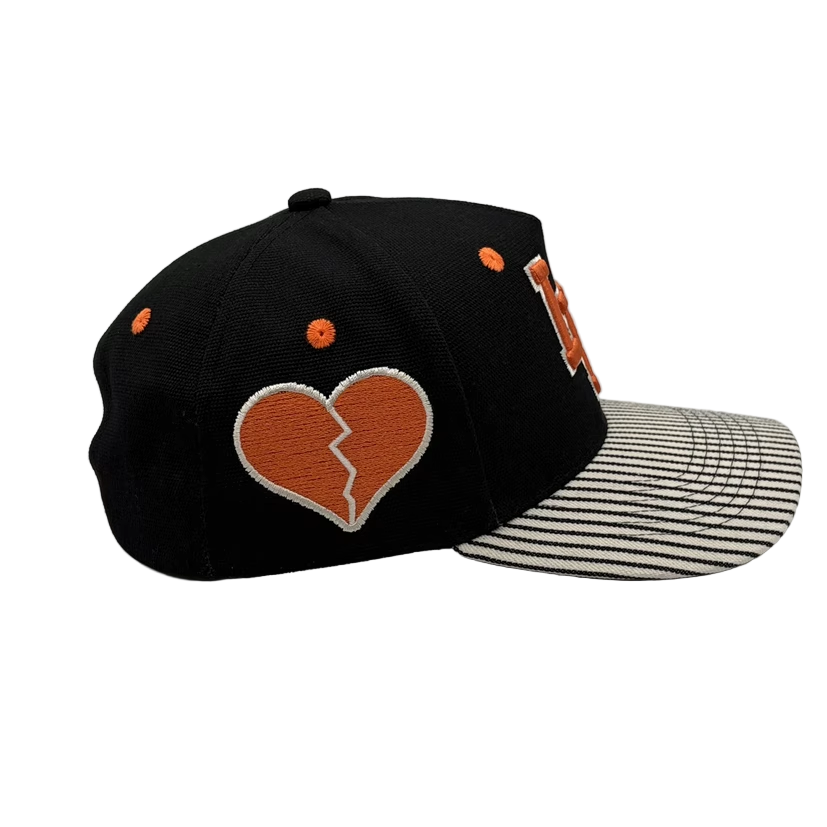 5 Panel Striped Snapback