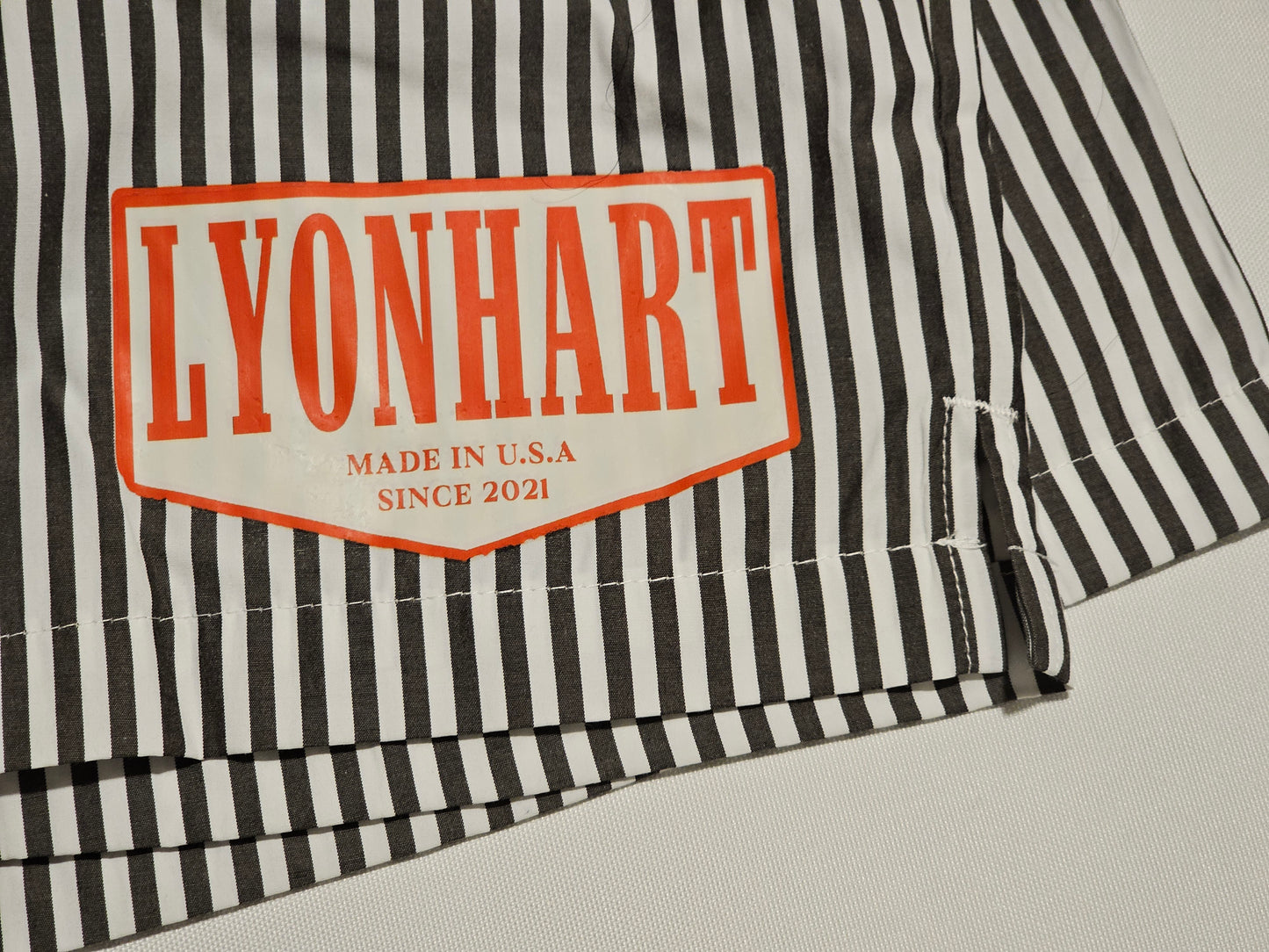 LyonHart Evergreen/Midnight Strip Shorts
