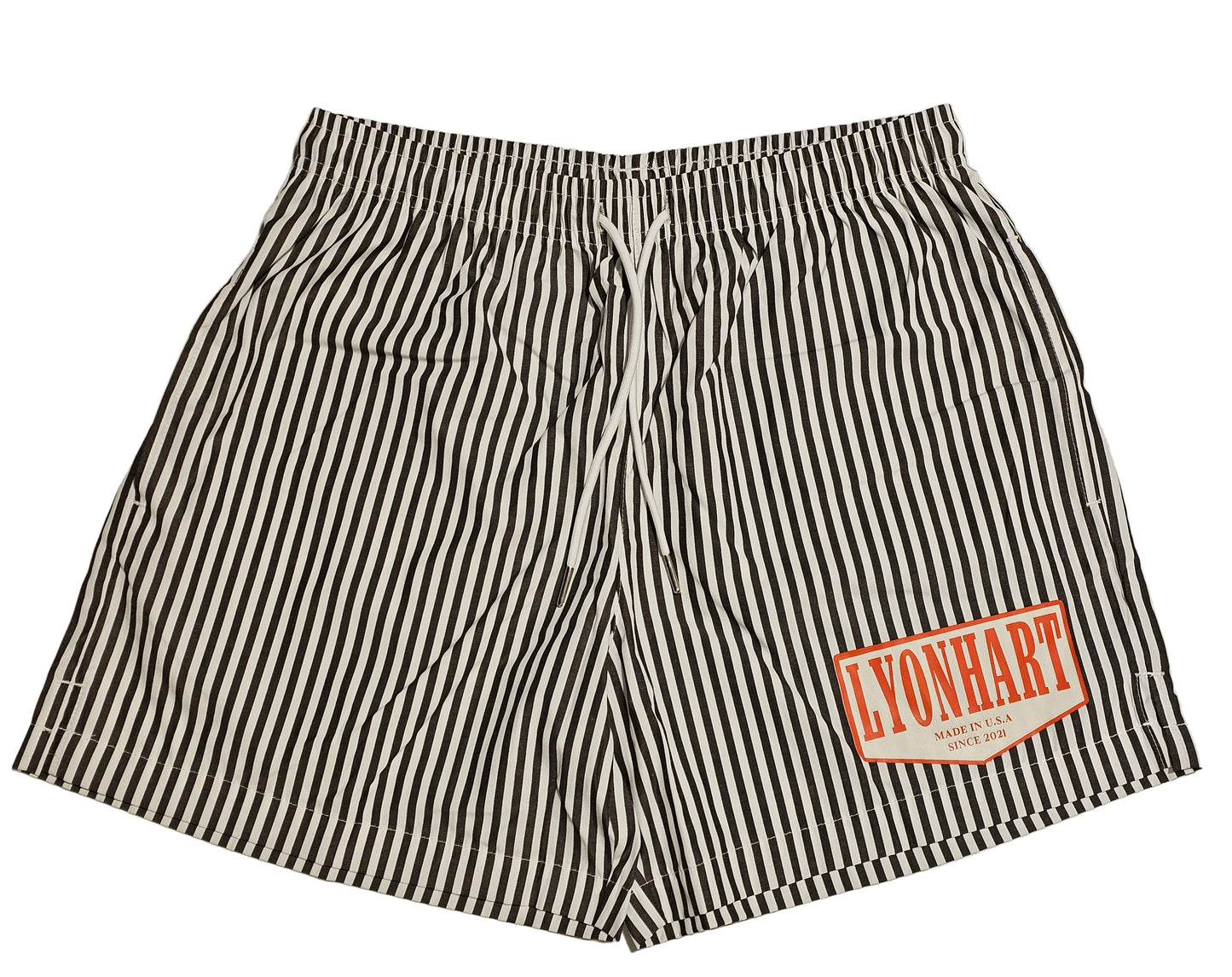 LyonHart Evergreen/Midnight Strip Shorts