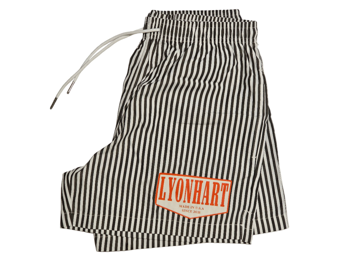 LyonHart Evergreen/Midnight Strip Shorts