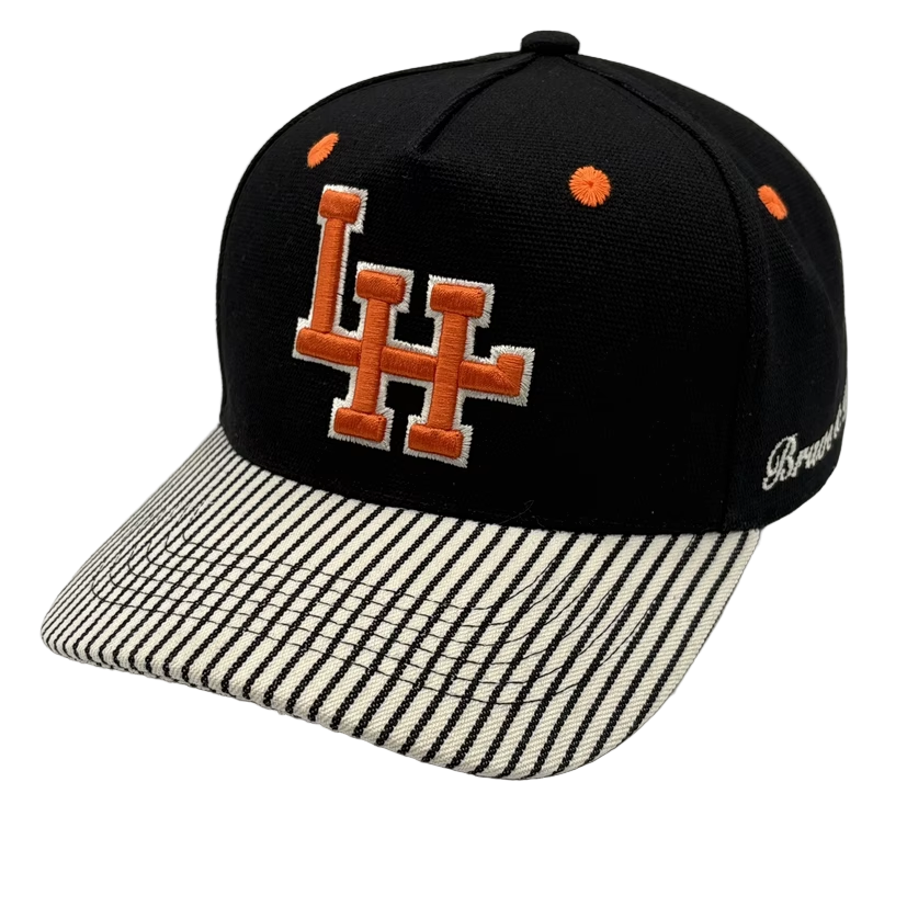 5 Panel Striped Snapback