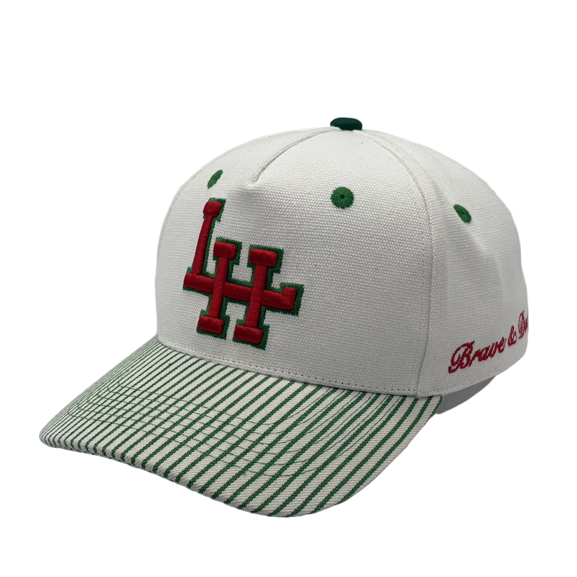 5 Panel Striped Snapback