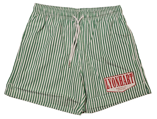 LyonHart Evergreen/Midnight Strip Shorts